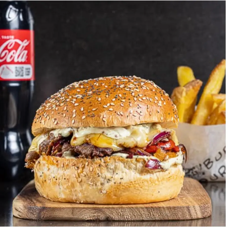 Philly Burger con queso Manchego